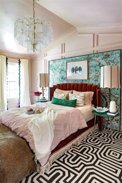 The style of this canopy, called a bed crown coronet, adds a touch of regal elegance in this French country bedroom designed Cabell Design Studio. . Vintage art deco bedroom